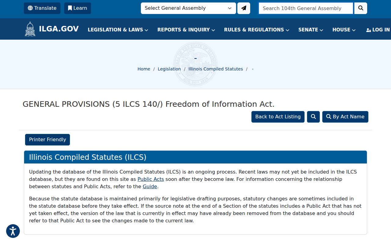 Illinois Freedom of Information Act source for Clay County arrest record requests